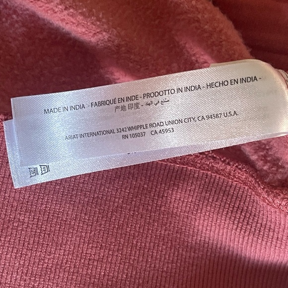 Ariat Pink Crew Neck Sweater with Ribbed Details - Picture 8 of 10